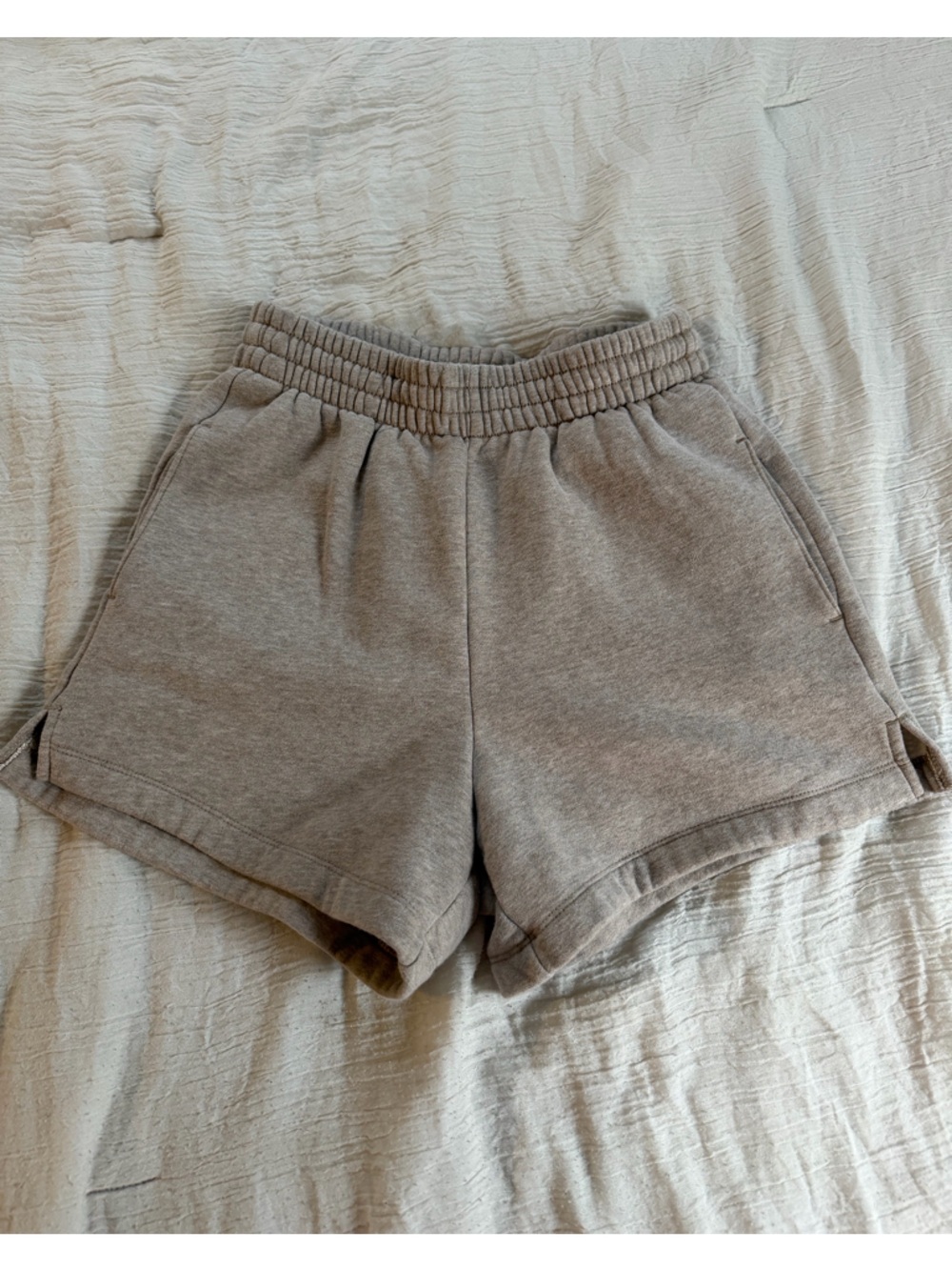 Abercrombie Women’s Sunday Sweat Shorts Taupe/Brown Size Small